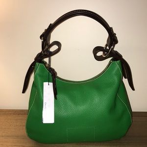 Dooney & Bourke Green Leather Shoulder Bag